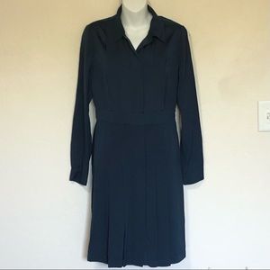 Classiques Entier Silk Blend Pleated Dress Sz 6